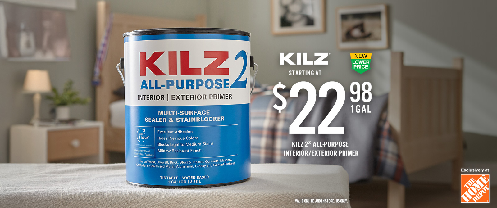 2026 KILZ 2 Primer New Lower Price banner
