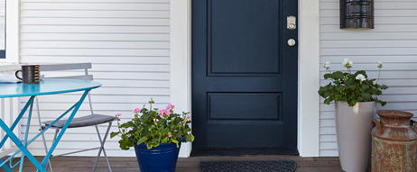 Sheen effects on front door