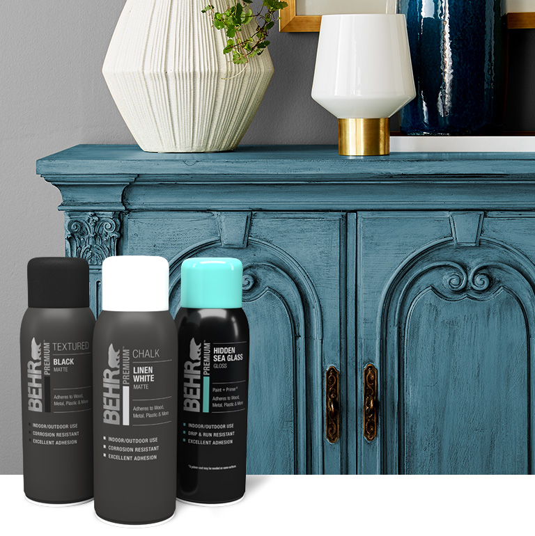 Behr Interior Aerosol products landing page mobile view image