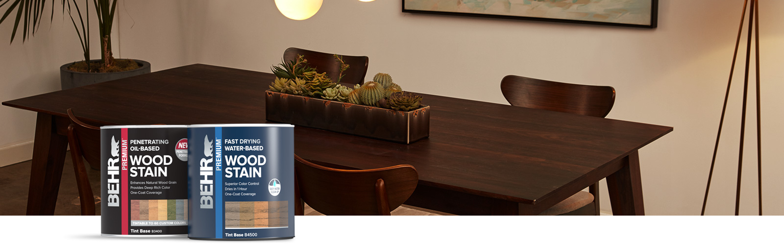 BehrPro interior stain products landing page desktop image.