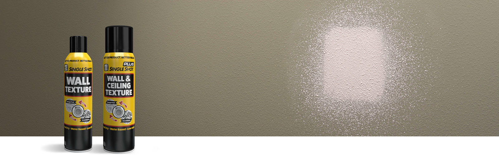 SingleShot Texture Spray in front of patch repair