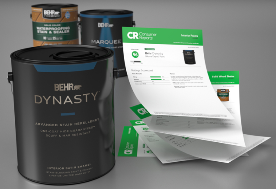 BEHR Paints & Stains are Rated by Consumer Reports