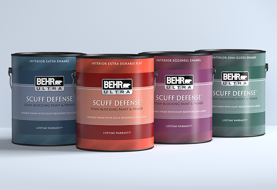 BEHR ULTRA 1 gallon interior paint line up