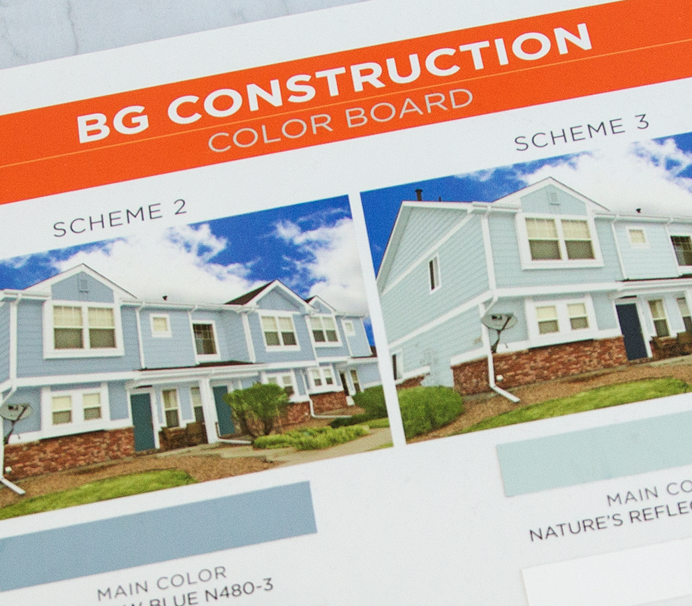 image of a close up of a color board