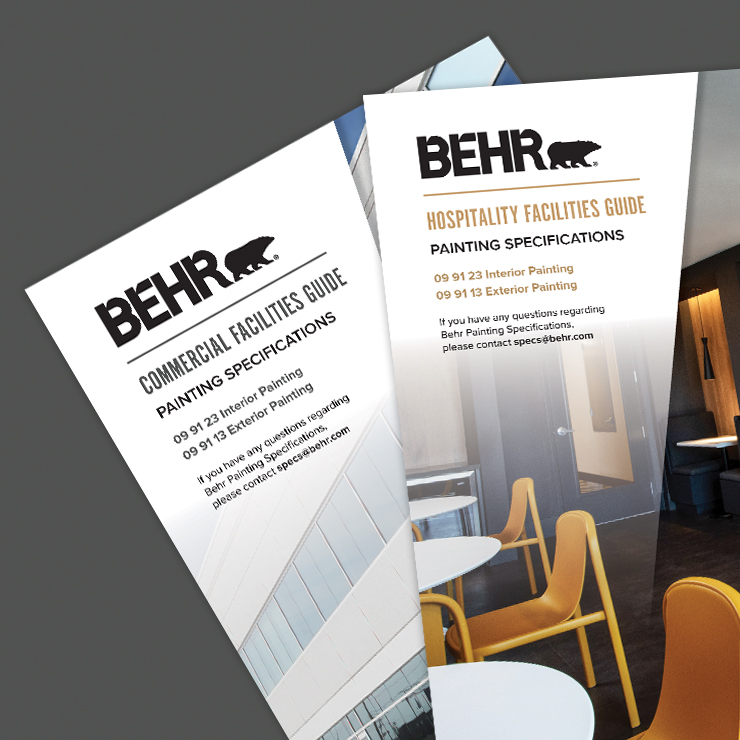 Image of a BEHR PRO Facilities Guides Painting Specs