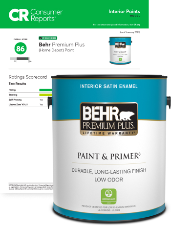 Behr Premium Plus Interior Reports Desktop