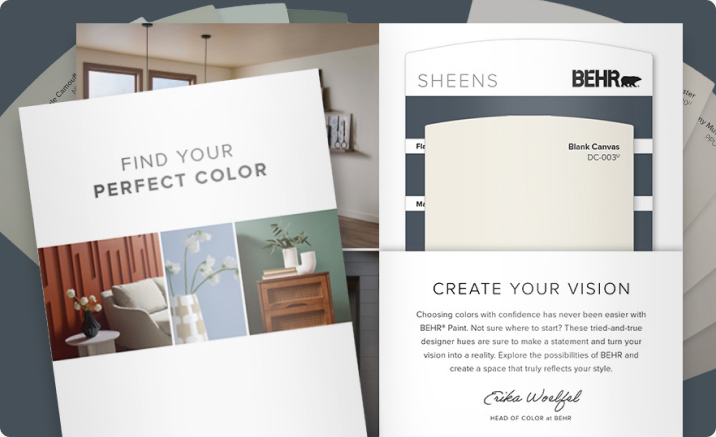 Color swatches and color swatch folder