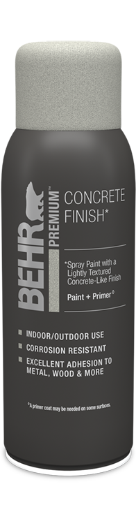 Aerosol can of Behr Premium Concrete Spray Paint