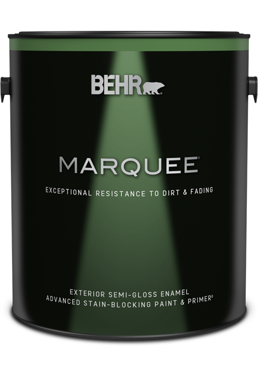 1 gal can of Behr Marquee Exterior Paint, semi-gloss