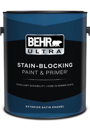 1 gal can of Behr Ultra Exterior paint, satin enamel