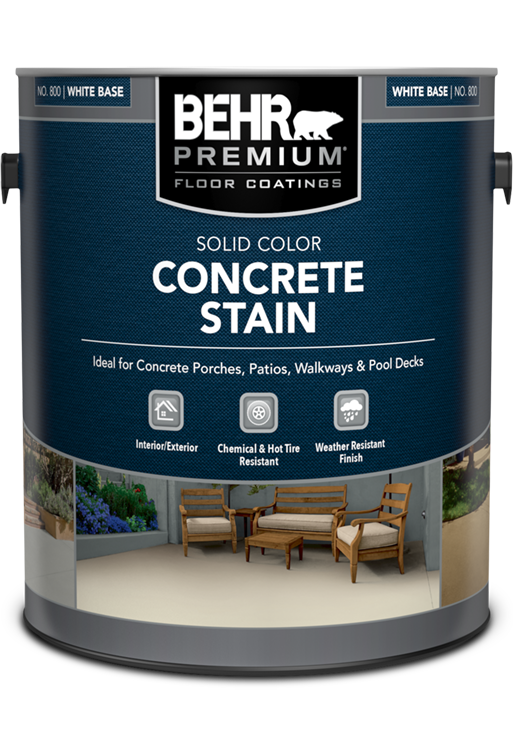 1 gal can of Behr Premium Solid Color Concrete Stain