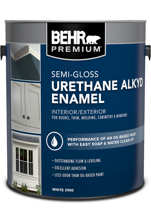 1 gal can of Behr Urethane Alkyd enamel, semi-gloss