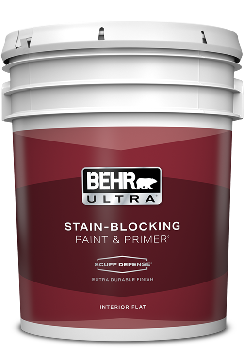 5 gal pail of Behr Ultra interior paint, extra durable flat