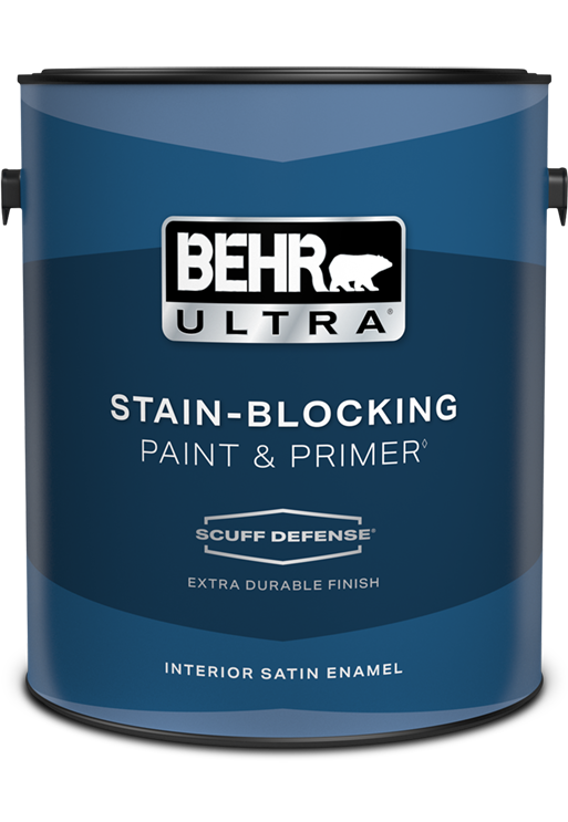 1 gal can of Behr Ultra interior paint, satin enamel