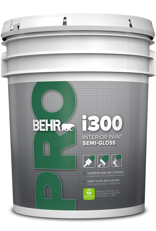 5 gallon of BEHR PRO i300 Semi-Gloss PR370