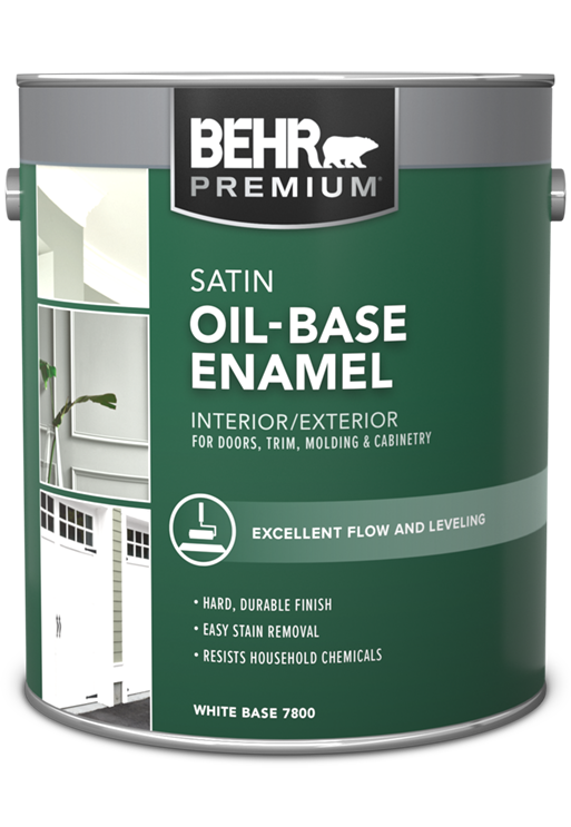 1 gal can of Behr Oil Base satin enamel paint