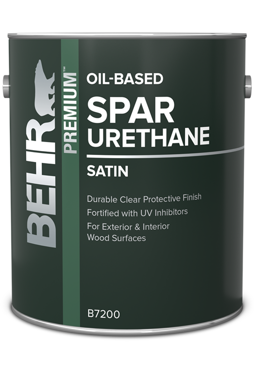 1 gallon can of Behr Premium Oil Based Spar Urethane, interior