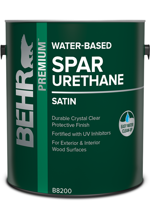 1 gallon can of Behr Premium Water Based Spar Urethane, interior