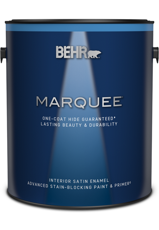1 gal can of Behr Marquee interior satin paint.