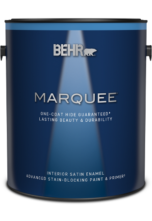 1 gal can of Behr Marquee interior satin paint.